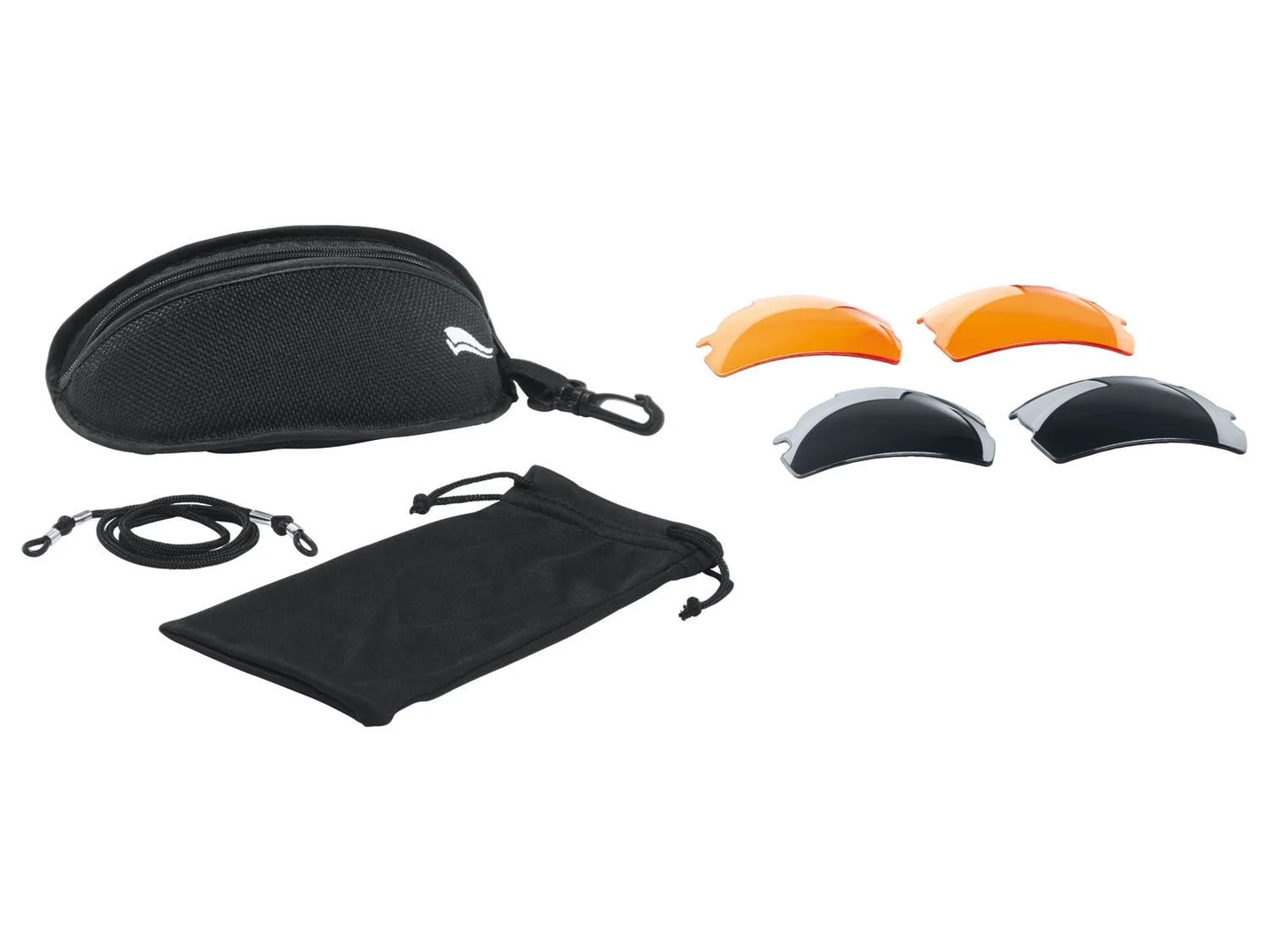 Fahrrad Sport Brille mit Wechselgläsern und Tragetasche