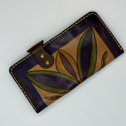 Natur Geldbörse aus Leder und natur Farben