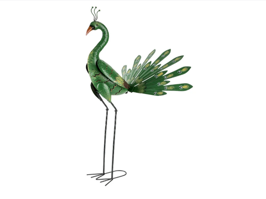 Garden decoration bird solar LED, with 2 ground spikes