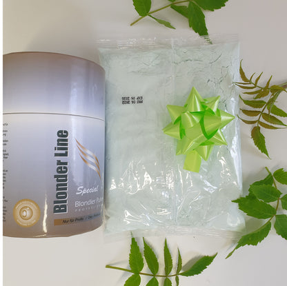 Green bleaching up to level 9 achieves great coloring on hair