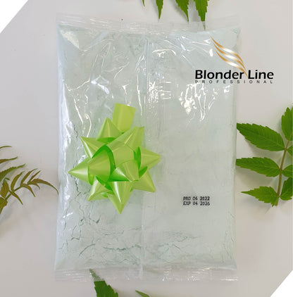 Green bleaching up to level 9 achieves great coloring on hair