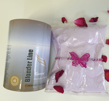 Purple bleaching hair lightener bleaching powder